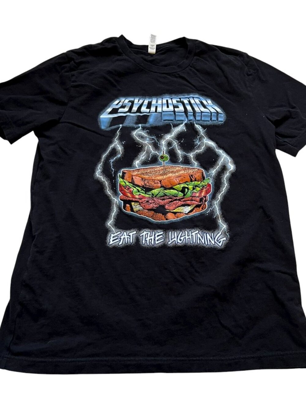 Psychostick t shirt Eat the Lightning Tee adult large black